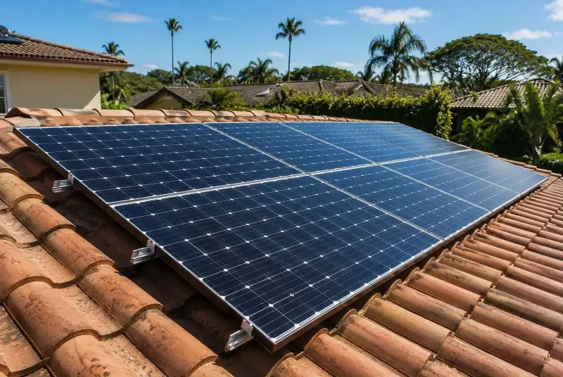Installation de panneaux solaires à Condamine